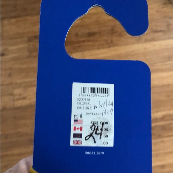 Joules yellow floral scarf new - Picture 3 of 4